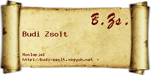 Budi Zsolt névjegykártya