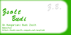 zsolt budi business card